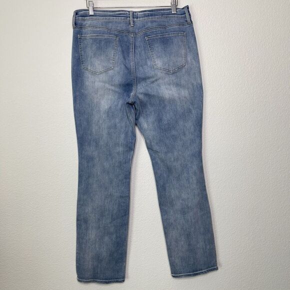 NYDJ Marilyn Straight Jeans Plus Size 16 Lift Tuck Biscayne Wash Stretch Denim - Picture 10 of 10
